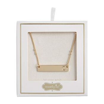 Mud Pie Women’s Initial BAR Necklace, D, One Size Fits Most | The Storepaperoomates Retail Market - Fast Affordable Shopping