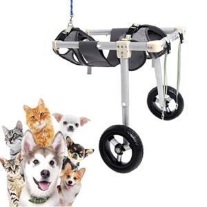 Adjustable Dog Wheelchair, Wheelchair for Dogs Back Legs, Dog Wheels for Handicapped Hind Legs Pet/Cat/Dog Walk (M)