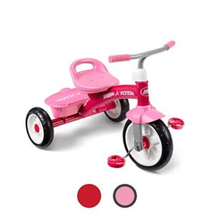 Radio Flyer Pink Rider Trike, Outdoor Toddler Tricycle, Tricycle for Toddlers Age 3-5 (Amazon Exclusive), Toddler Bike