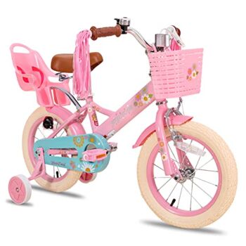JOYSTAR Little Daisy 12 Inch Kids Bike for 2 3 4 Years Girls Toddler Bike with Training Wheels Princess Kids Bicycle with Basket Bike Streamers Toddler Cycle Bikes Pink | The Storepaperoomates Retail Market - Fast Affordable Shopping