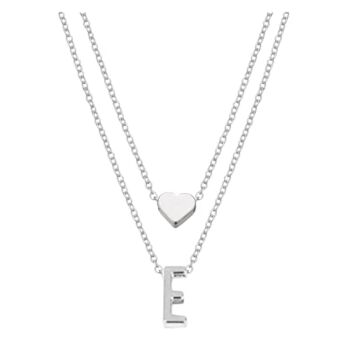Women Layered Necklaces for Women 26 Alphabet Initial Necklaces Heart Necklaces for Teen Girls Jewelry (E, One Size) | The Storepaperoomates Retail Market - Fast Affordable Shopping
