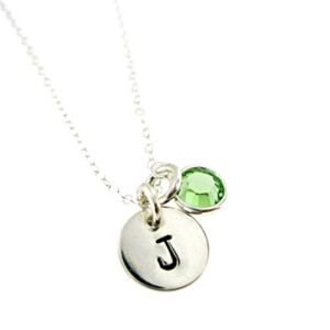 Initial Necklace – Genuine 925 Sterling Silver