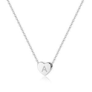 Tiny Heart Initial A Necklace – 925 Sterling Silver Heart A Initial Necklaces for Teen Girls, Initial Necklaces for Girls Jewelry Little Girls Kids Jewelry for Girls Initial Jewelry for Teen Girls