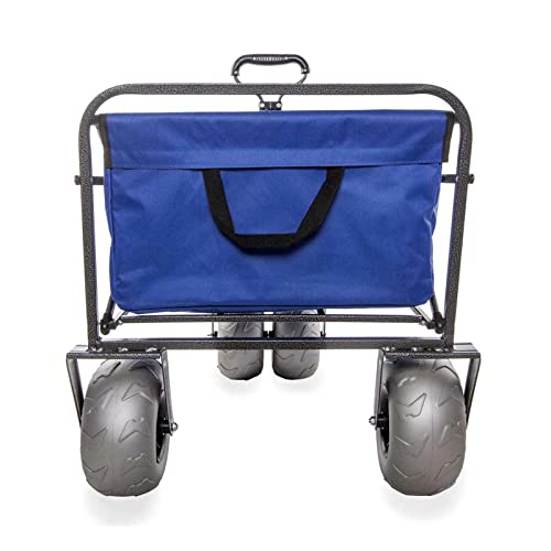 Sorin Outdoor Heavy Duty Collapsible Foldable Beach Cart with Balloon Wheels for Sand Garden Wagon Camping Beach Wagon with Balloon Tires Cart for Beach with Big Wheels Inflatable Tires | The Storepaperoomates Retail Market - Fast Affordable Shopping