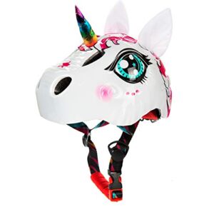 Toddler Helmet Unicorn Bike Helmet for Girls with Taillight 3D Unicorn CPSC and CPSIA Safety Certified Approximately 2-8 Years Easily Adjuastable Skateboard Skating Scooter Helmet