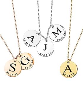 Personalized Gift Delicate Initial Necklace Handmade Necklace for Women Graduation Gift for Best Friend Family Name for Her Personalized Jewelry for Mom Mother Daughter Necklace – LCN-ID-L