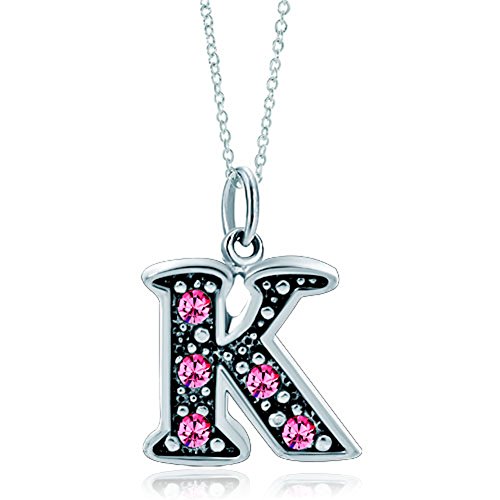 LovelyJewelry Pink Letter K Alphabet Initial Charms Bead Necklace Pendant | The Storepaperoomates Retail Market - Fast Affordable Shopping