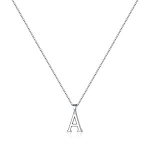 S925 Sterling Silver Initial Necklaces for Women Girls, Dainty Hypoallergenic Initial Necklace Tiny Letter Initial Pendant S925 Sterling Silver Necklaces for Women Teens Girls Gifts (A)