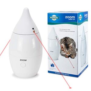 PetSafe Zoom Laser Cat Toy – Interactive Pet Supplies – Indoor – Relieves Anxiety & Boredom – Multiple Lasers Perfect for Multi-Cat Households – Hands-Free Play – Auto Shutoff Prevents Overstimulation