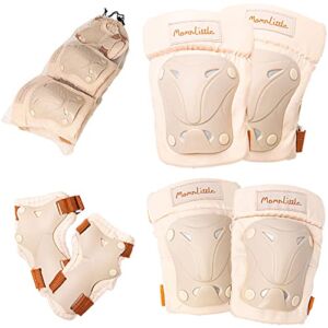 MomnLittle Kids Protective Gear Set Bicycle Skateboard Scooter Roller Skating Inline Skating Bike Cycling Girl Boy Knee Pads Elbow Pads Wrist Pads