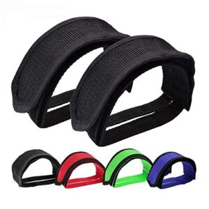 Outgeek 1 Pair Bike Pedal Straps Pedal Toe Clips Straps Tape for Fixed Gear Bike