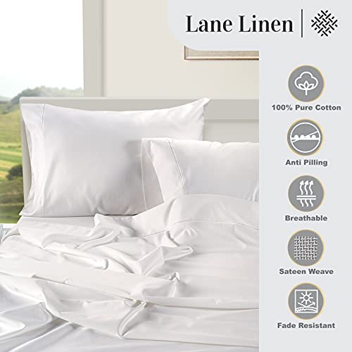100% Egyptian Cotton Bed Sheets – 1000 Thread Count 4-Piece White King Sheets Set, Long Staple Cotton Bedding Sheets, Sateen Weave, Luxury Hotel Sheets, 16″ Deep Pocket (Fits Upto 17″ Mattress) | The Storepaperoomates Retail Market - Fast Affordable Shopping