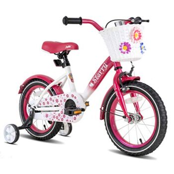 JOYSTAR 14 Inch Girls Bike for Age 3-5 Years Old Kids Toddler Bike with Training Wheels and Basket 14 in Girl Bicycles for 3 4 5 Year Kids’ Bicycles Fuchsia | The Storepaperoomates Retail Market - Fast Affordable Shopping