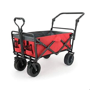 ZEKICE Garden Carts Wagon Collapsible Folding Outdoor Utility Wagon for Outdoor Camping Shopping Outdoor Foldable/8434