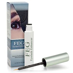 FEG Eyelash Rapid Eye Lash Growth Serum | For Lash and Brow | Fast Effective Growth Creates Longer & Darker Eyelashes | Best Natural Eyelash Serum to Grow Lashes in the Market | Single Pack