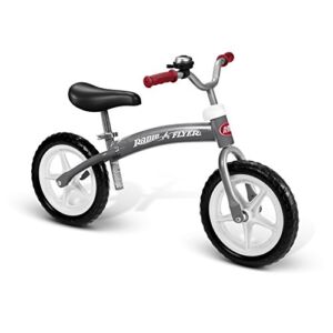 Radio Flyer Balance Bike Glide and Go, Gray Toddler Bike