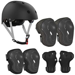 Toddler Helmet and Pads for 2-8 Years Adjustable Kids Bike Helmet Knee Elbow Pads and Wrist Guards for Skateboarding Roller Blading Scooter Riding Bicycling Skating and More