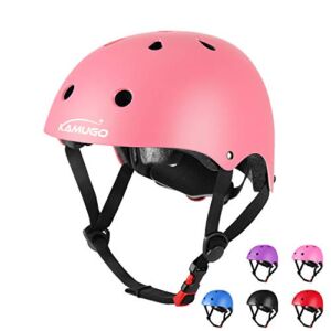 KAMUGO Kids Adjustable Bike Helmet, Suitable for Toddler Age 2-14 Boys Girls, Multi-Sports Cycling Skating Scooter Helmet, 2 Sizes