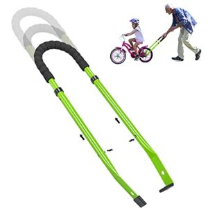 LAIBA Children Bike Training Handle Bicycle Accessories for Kids, Bike Balance Push Bar for Kids, Safety Trainer Handle for Toddler Bike (Green), zxcjh01