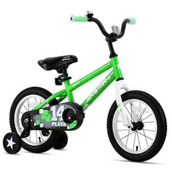 JOYSTAR 12 Inch Pluto Kids Bike with Training Wheels for Ages 3 4 Year Old Boys Girls Toddler Children BMX Bicycle Green | The Storepaperoomates Retail Market - Fast Affordable Shopping