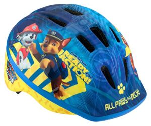 Nickelodeon Paw Patrol Kids Bike Helmet, Toddler 3-5 Years, Adjustable Fit, Vents, X-Small, All Paws Blue