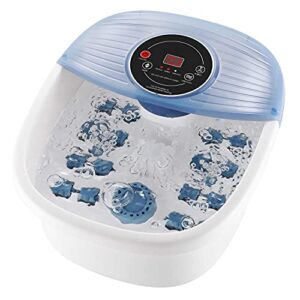 Foot Spa, Heat Bubbles Vibration Foot Bath Massager with Temperature Control (95-118°F), 16 Massage Rollers Digital Tub Bath for Comfort Soaker Feet Home Use
