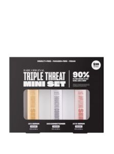 Babe Original Triple Threat Mini Set, Includes Babe Lash Essential Serum & Enhancing Conditioner + Babe Brow Amplifying Serum, 1 mL, 3 Pack