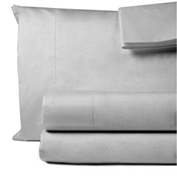 Decfair 600 Thread Count King Size Sheet Set 100% Egyptian Cotton 4 Piece Silver Grey Bedsheet Set 16 Inch Deep Pocket Cooling, Breathable & Soft Solid Sheets Luxury Hotel Bedding Collection | The Storepaperoomates Retail Market - Fast Affordable Shopping