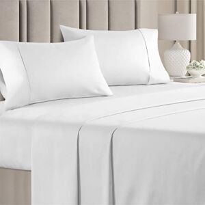 1000 Thread Count Cotton – Softer Than Egyptian Cotton – King Size Sheet Set – Highest Thread Count – All Cotton – Deep Pockets – Easy Fit – King Cotton Bedding – 100% Cotton Sheets – 4 Piece