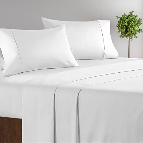 Glossio Homes Luxurious 1000 Thread Count Italian Finish 100% Egyptian Cotton 4-Piece Sheets Sets Cotton, Fits Mattress Up to 19 inches Deep Pocket Sheet Set – (White, Queen) | The Storepaperoomates Retail Market - Fast Affordable Shopping