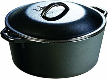 Lodge L8DOL3 Cast Iron Dutch Oven with Dual Handles, Pre-Seasoned, 5-Quart | The Storepaperoomates Retail Market - Fast Affordable Shopping