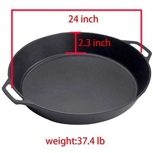 Oversized Cast Iron Skillet (24 inch) | The Storepaperoomates Retail Market - Fast Affordable Shopping
