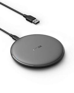 Anker Wireless Charger, 313 Wireless Charger (Pad), Qi-Certified 10W Max for iPhone 12/12 Pro/12 mini/12 Pro Max, SE 2020, 11, AirPods (No AC Adapter, Not Compatible with MagSafe Magnetic Charging)