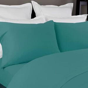 Briarwood Home Jersey Knit Sheet Set 3 Pc Super Soft 100% Cotton Breathable Bed Sheets Deep Pocket, Easy Fit, Comfortable, Cozy T-Shirt Soft Sheets All Season Luxury Bedding Set (Teal, Twin)
