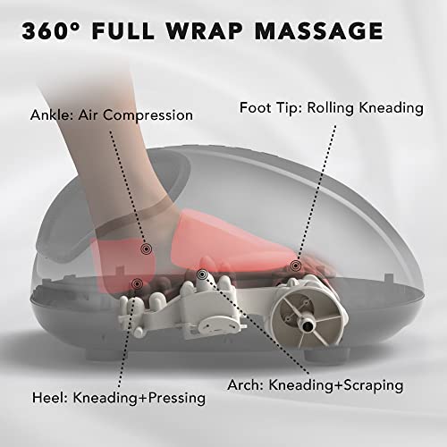 Breo Foot Massager Machine with Heat, Shiatsu Deep Tissue Kneading, Rolling Massage for Relief, Fits Feet Up to Men Size 12 | The Storepaperoomates Retail Market - Fast Affordable Shopping