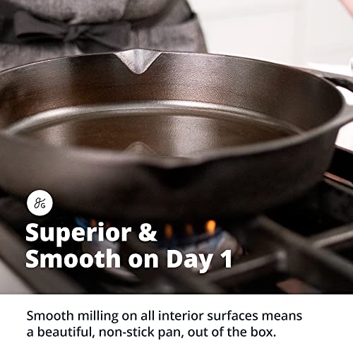 Greater Goods Cast Iron Skillet – 10-Inch Pan, Cook Like a Pro with Smooth Milled, Organically Pre-Seasoned Skillet Surface | Like the Heirloom Cookware Grandma Used | Designed in St. Louis | The Storepaperoomates Retail Market - Fast Affordable Shopping