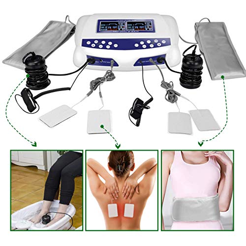 2022 Ionic Foot Bath Detox Machine, Dual Ionic Ion Detox Aqua Foot Spa, Chi Cleanse Cell Detoxification Machine Foot Pedicure Digital LCD Display with 2 Arrays, Waist Belts, Waist Straps, 8 Pads | The Storepaperoomates Retail Market - Fast Affordable Shopping