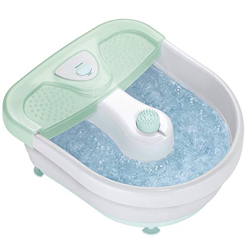 Conair Soothing Pedicure Foot Spa Bath with Massaging Bubbles, Deep Basin Relaxing Foot Massager with Jets, Seafoam/White | The Storepaperoomates Retail Market - Fast Affordable Shopping