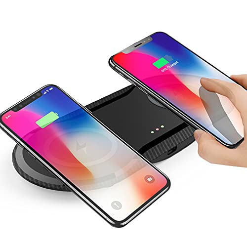 30W Fast Wireless Charger, Vchiming 2 in 1 Wireless Charging Pad, Dual 15W Wireless Charging Station for Galaxy iPhone AirPods Type C Cable Included, Black | The Storepaperoomates Retail Market - Fast Affordable Shopping