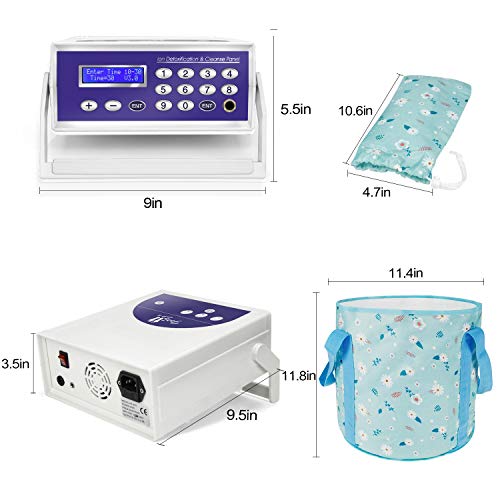 Lecaung Ionic Detox Foot Bath Machine, Negative Hydrogen Foot Detox Machine Ionic Detox Foot SPA System with Collapsible Basin, Far Infrared Belt | The Storepaperoomates Retail Market - Fast Affordable Shopping