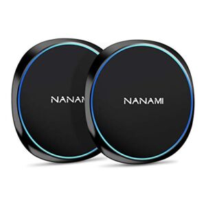 NANAMI Fast Wireless Charger [2 Pack] – Qi Certified Wireless Charging Pad for iPhone 14/13/13 Pro/12/SE 2020/11 Pro/XS Max/XR/X/8, 10W for Samsung Galaxy S22/S21/S20/S10/S9/Note 20/10/9,New Airpods