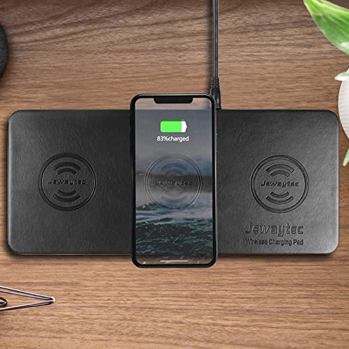 Wireless Charging Pad, Qi Certified Wireless Charger Station, Ultra-Slim Leather Mat for 3 Devices, Compatible with iPhone 14 13 12 Pro Max Mini/Se /11/Xs for All Qi Enabled Phones, W/AC Adapter | The Storepaperoomates Retail Market - Fast Affordable Shopping