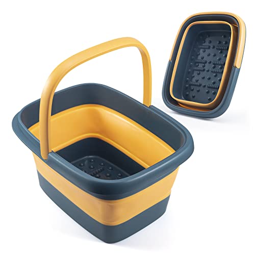 Foot Bath Collapsible Foot Bath Foot Soak Tub with Handle Foot Spa Bath 15L/4 Gallons Massager Foot Soaking Bath Basin Feet for Dry Cracked Feet, Pedicure Foot Soak, Home Spa Treatment | The Storepaperoomates Retail Market - Fast Affordable Shopping