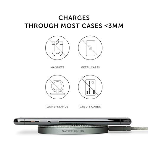 Native Union Drop – High Speed Wireless Charger [Qi Certified] 10W Non-Slip Fast Wireless Charging Pad – Compatible with iPhone 12/12 Pro/12 Pro Max/12 mini/11/11 Pro/11 Pro Max (Sage) | The Storepaperoomates Retail Market - Fast Affordable Shopping