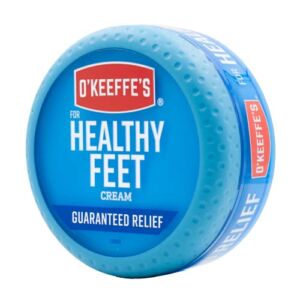 O’Keeffe’s Healthy Feet Foot Cream for Extremely Dry, Cracked Feet, 3.2 Ounce Jar, (Pack of 1)