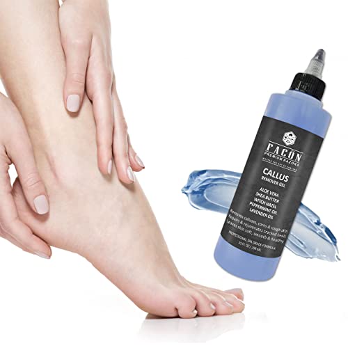 Facón Professional Clear Callus Remover Gel for Feet with Skin Soothing Aloe Vera & Shea Butter, Cooling Menthol Peppermint Oil & Witch Hazel, Calming Lavender Oil Scent – Removes Calluses, Corns & Rough Skin (10 fl oz / 296 ml) | The Storepaperoomates Retail Market - Fast Affordable Shopping