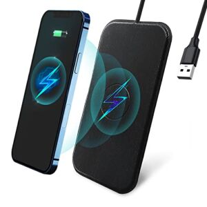 Wireless Charger, JADJ 15W Max Fast Wireless Charging Pad, Qi-Certified for iPhone 13/12/11/SE 2022 2020/XS/X/XR/8/8 Plus, Samsung Galaxy S20/S10/S9/S8, Note 10/9/8, AirPods Pro(No AC Adapter)