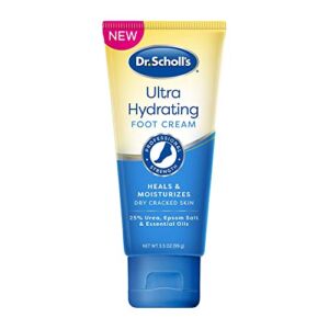 Dr. Scholl’s Ultra Hydrating Foot Cream 3.5 oz, Lotion with 25% Urea for Dry Cracked Feet, Heals and Moisturizes for Healthy Feet