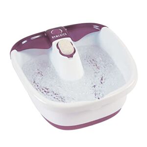 HoMedics Bubblemate Foot Spa and Massager with Keep Warm Function, Soothing Soak Massage Nodes, Bubble Turbo Strip, Pedicure Pumice Stone, Circulation Benefits