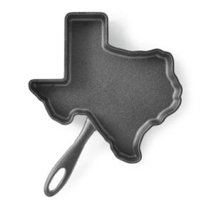 Pre seasoned Cast-Iron Texas Shape Skillet / Texas Gift